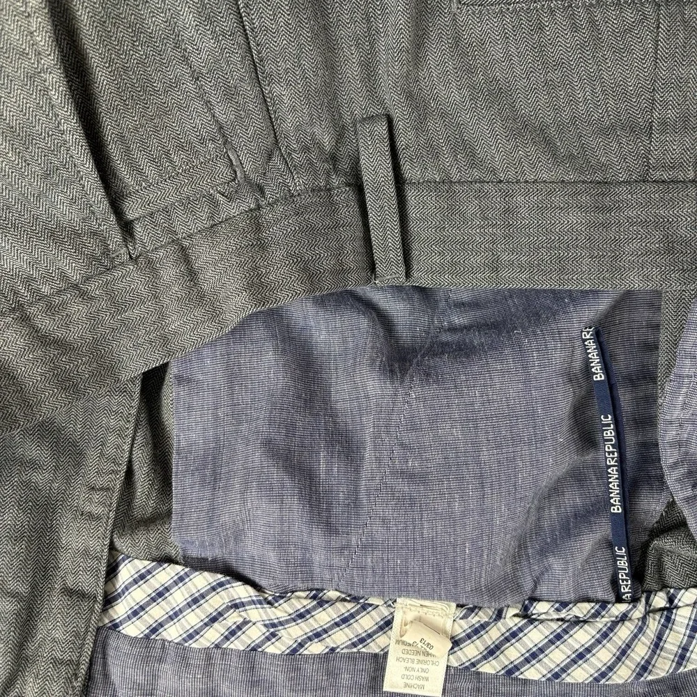 Banana Republic Kentfield Pants Mens 36x34 Navy Classic Preppy Office Minimalist